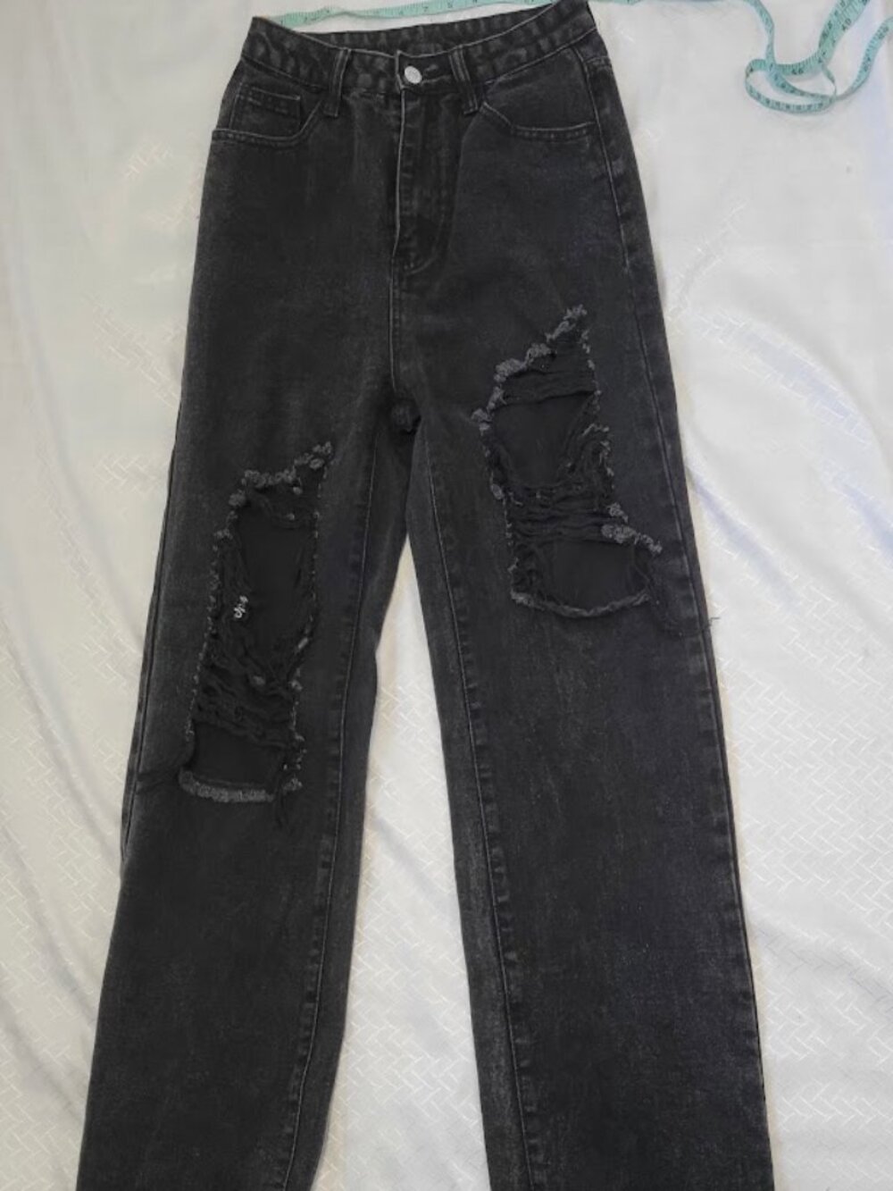 SHEIN Women's Black Wide Leg Jeans XS (US 2 / EU 34)